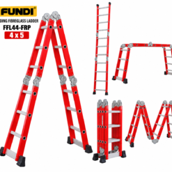 FUNDI FOLDING FIBREGLASS LADDER FFL44-FRP 4 x 5 STEP