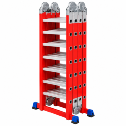  FUNDI FOLDING FIBREGLASS LADDER FFL47-FRP 4 x 7 STEP