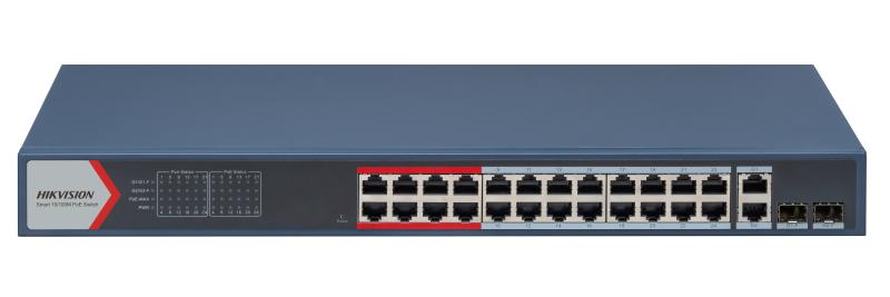 Hikvision DS-3E1326P-EI/M 24P Fast Ethernet Smart POE Switch