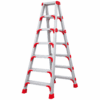 IMARA DUAL STEP ALUMINUM LADDER IDSL6 (6 + 6 STEP)