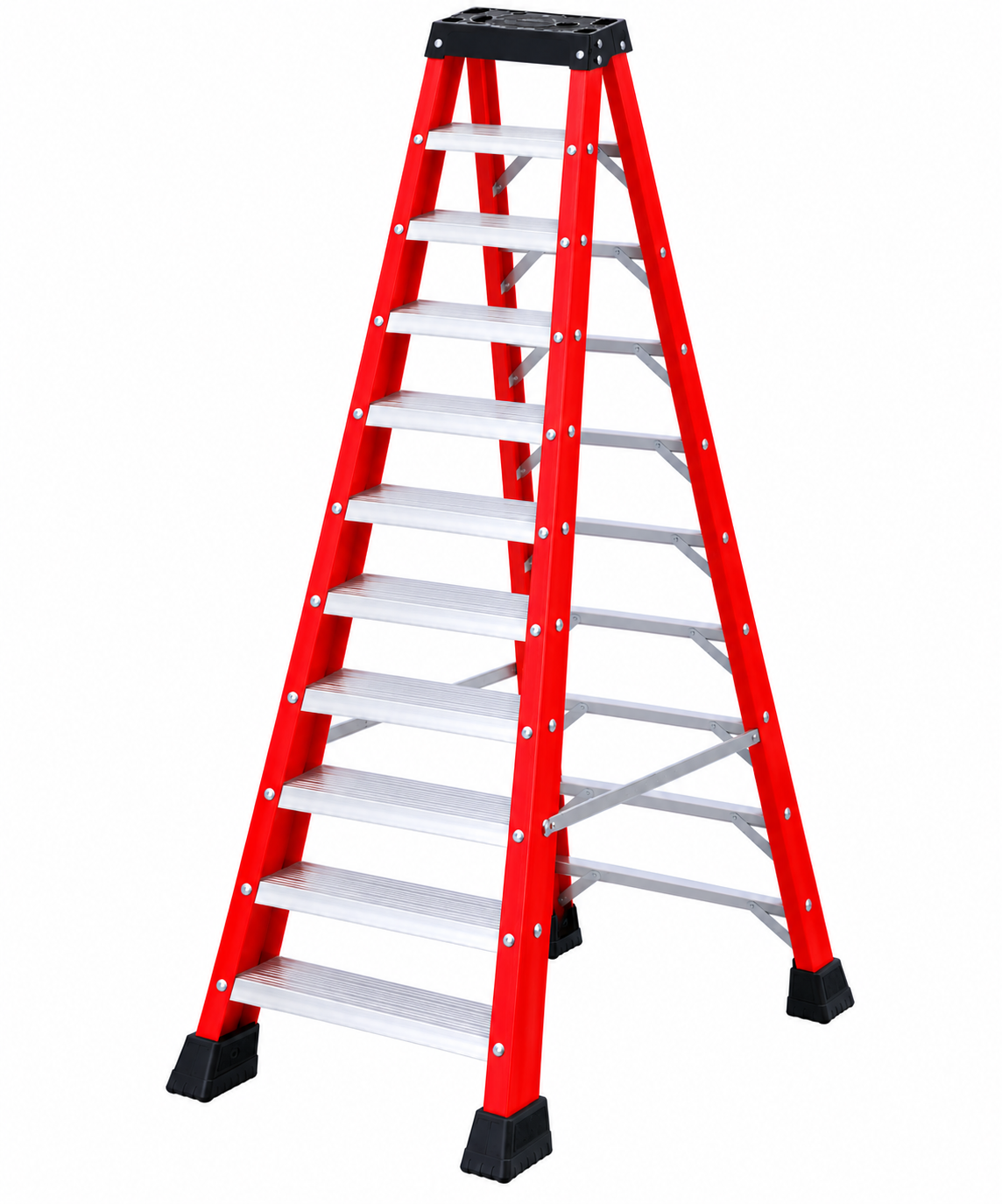 IMARA DUAL STEP FIBREGLASS LADDER ISL10-FRP (10 STEP)